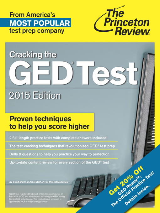 Title details for Cracking the GED Test with 2 Practice Tests, 2015 Edition by Princeton Review - Available